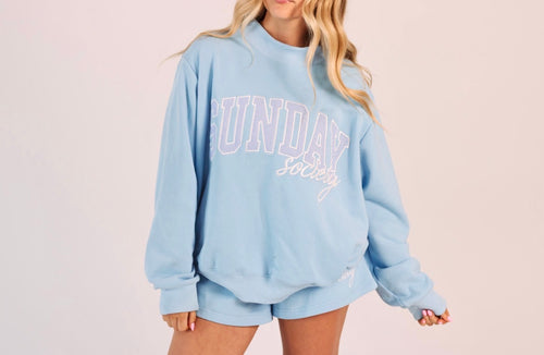 Core Mockneck Sunday Blue