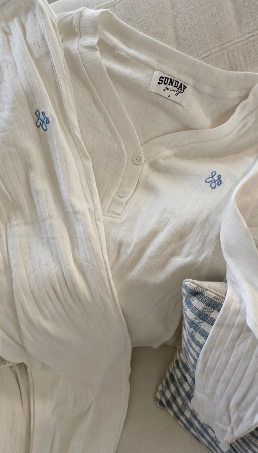 PREORDER 9/21 Day Off Pointelle Henley